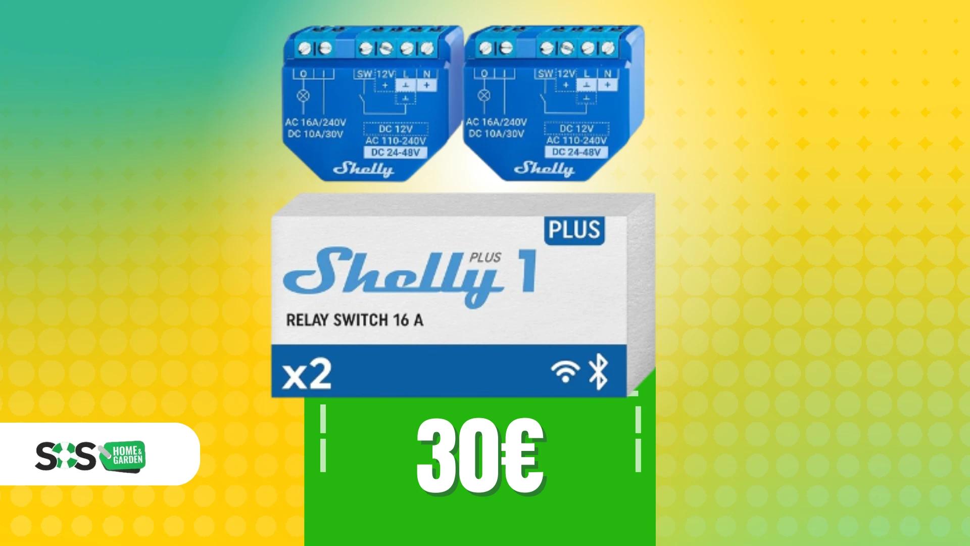 Immagine di Casa più smart a soli 30€ con il set da 2 Shelly Plus 1