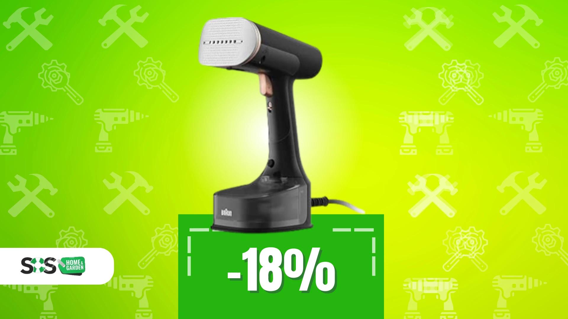 Immagine di Addio pieghe: ferro verticale Braun oggi a soli 56€!