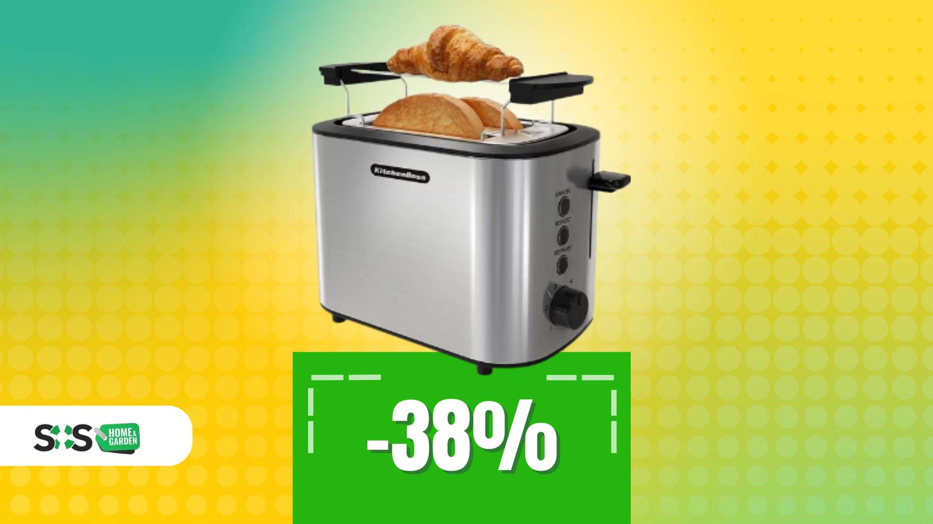 Immagine di Un tostapane a soli 23€ per spuntini e colazioni perfette!