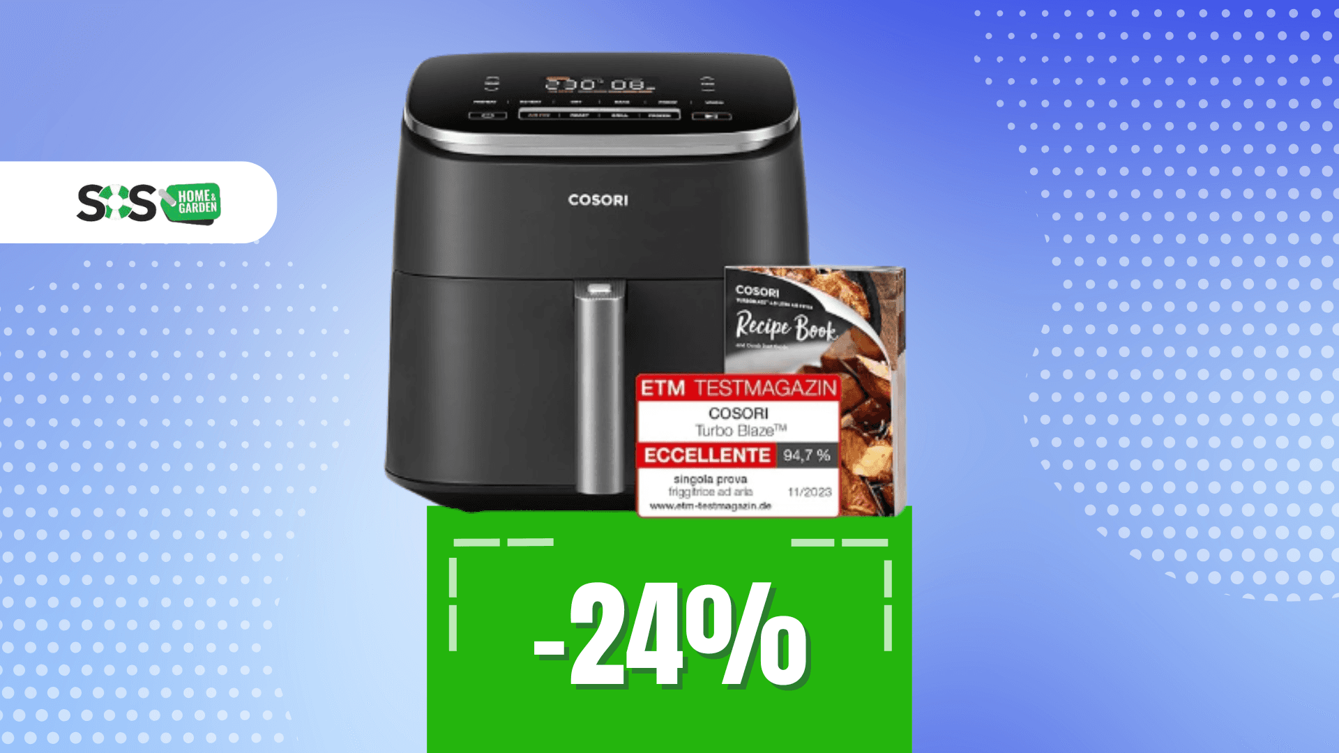 Immagine di Friggitrice ad aria Cosori a 130€: nuovo amore in cucina!