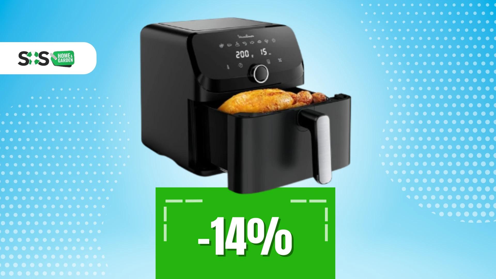 Immagine di Moulinex Easy Fry Mega a 120€: 7,5L di puro amore croccante!