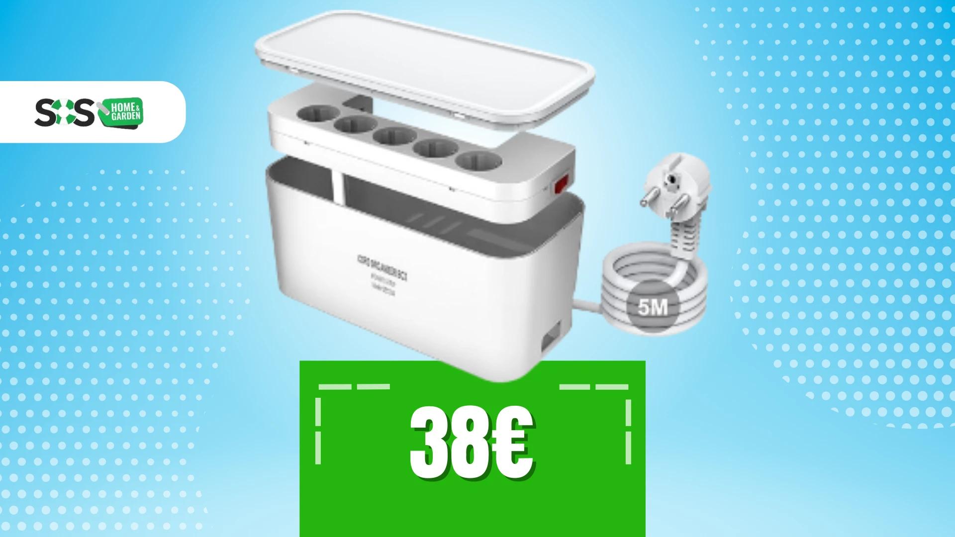 Immagine di Organizzazione cavi e sicurezza in un unico prodotto a 38€!