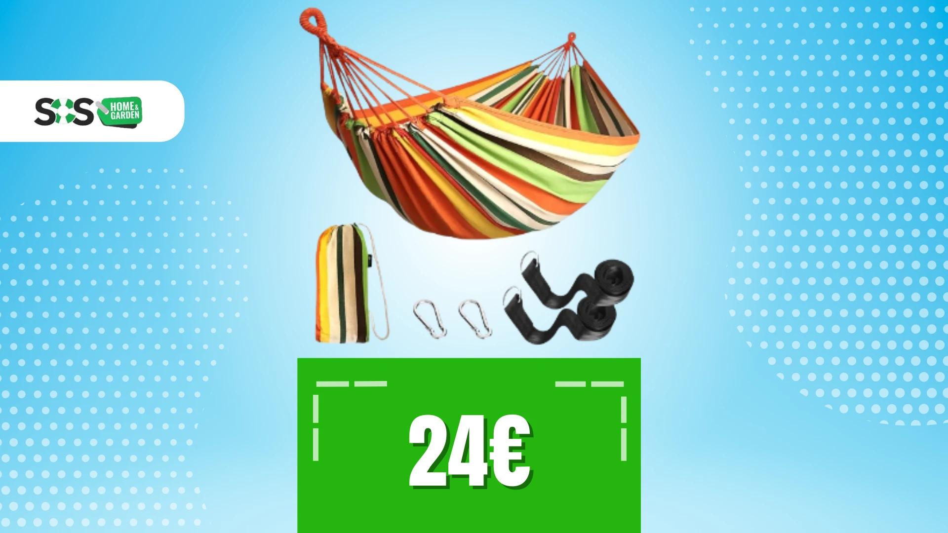 Immagine di Un'amaca in giardino? Il relax dove preferite a soli 24€!
