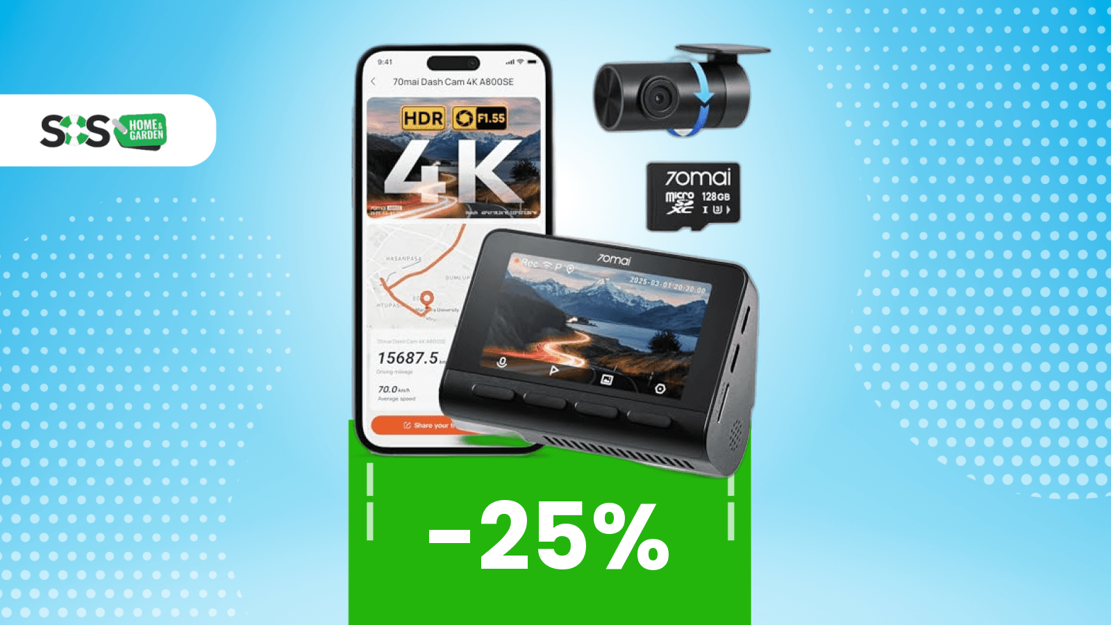 Immagine di Solo 10€ in più rispetto al prezzo migliore! Questa dashcam è comunque un affare oggi