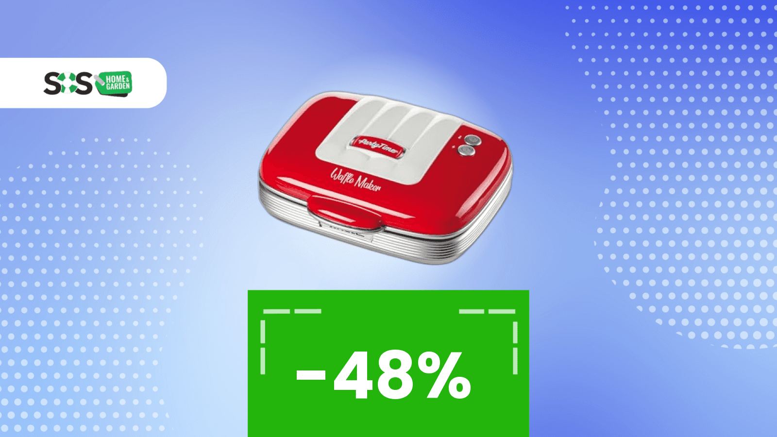 Immagine di Non serve altro! Waffle golosi con questa mini piastra in offerta
