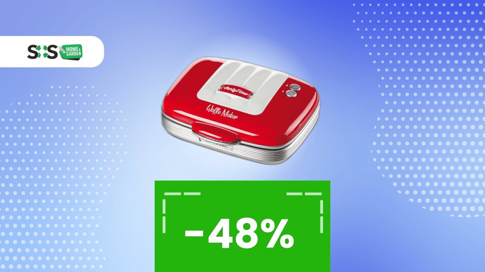 Immagine di Non serve altro! Waffle golosi con questa mini piastra in offerta