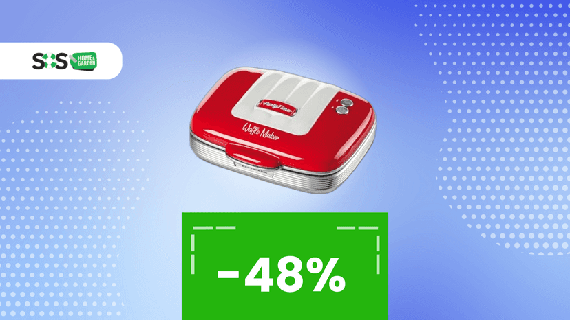 Immagine di Non serve altro! Waffle golosi con questa mini piastra in offerta