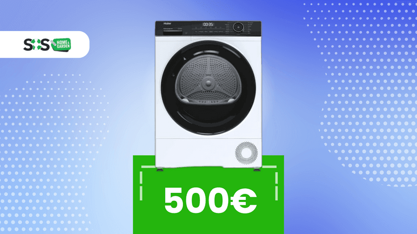 Immagine di Prezzo shock su questa asciugatrice! Amazon ti ritira anche la vecchia gratis