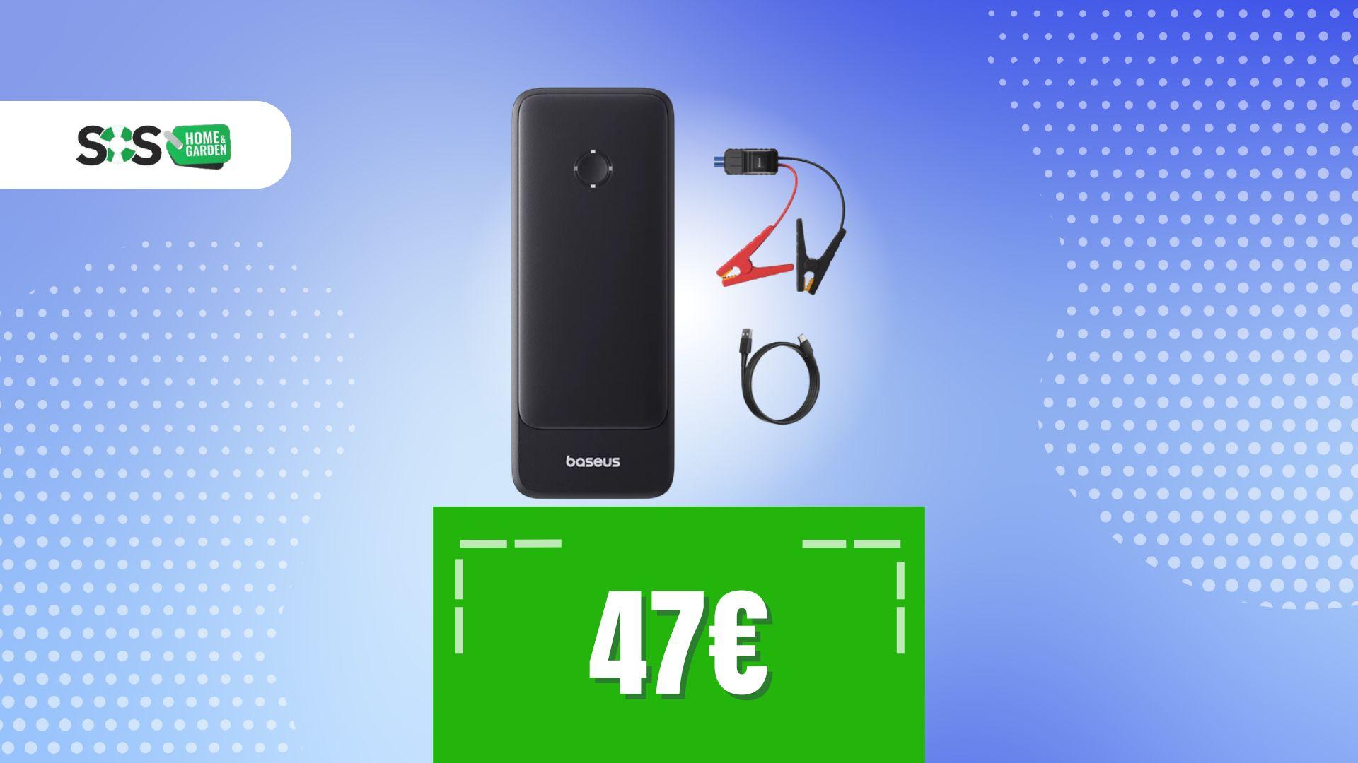 Immagine di Piccola come una powerbank Baseus, ma fa ripartire l’auto: prezzo shock su AliExpress