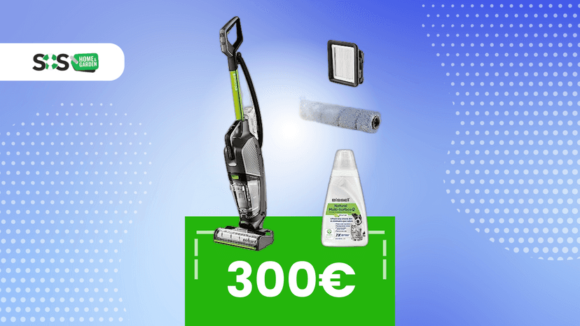 Immagine di Pulizie rapide e perfette: il Bissell che aspira, lava e asciuga è qui per il Black Friday