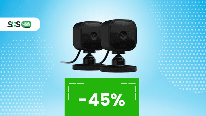 Immagine di Offerta Blink Mini: 2 telecamere a 25€ e compatibili con Alexa
