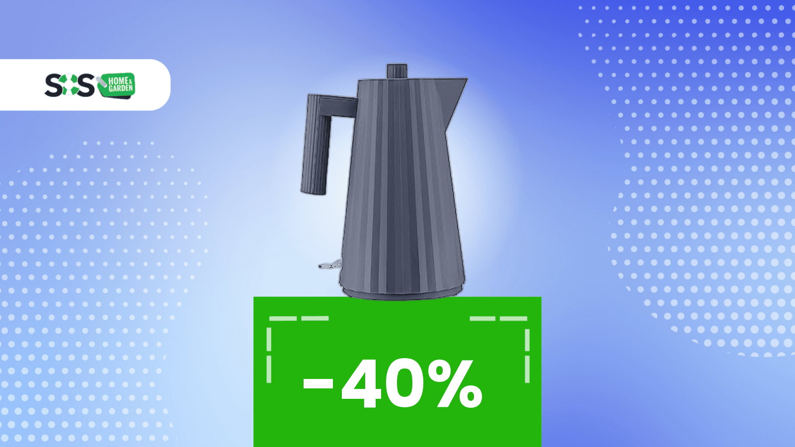Immagine di Design di livello anche in cucina? Con questo bollitore Alessi Plissé è possibile! (-40%)