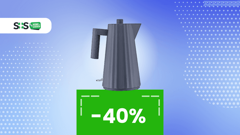 Immagine di Design di livello anche in cucina? Con questo bollitore Alessi Plissé è possibile! (-40%)