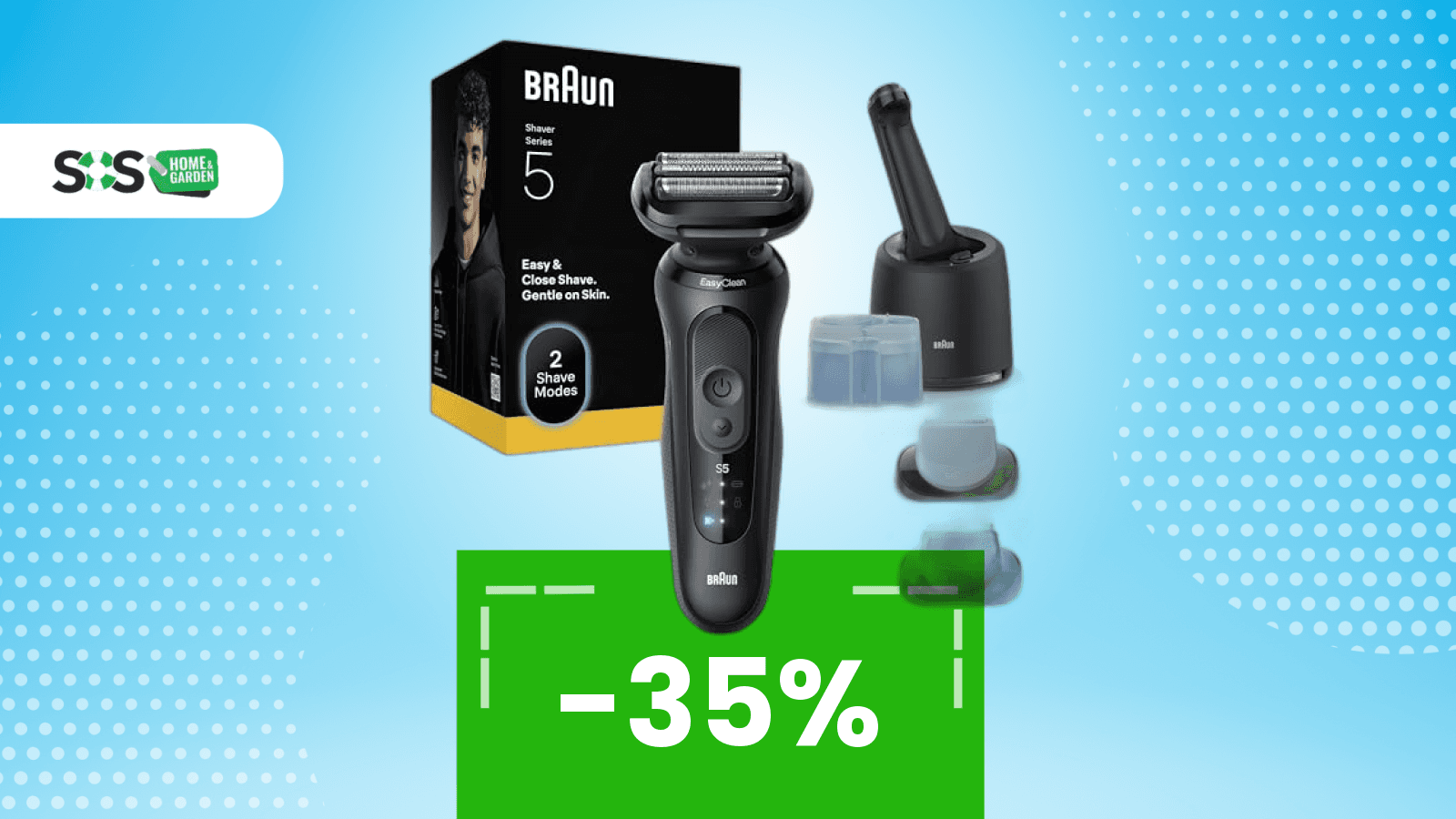 Immagine di Volete una rasatura perfetta? Non perdetevi questa offerta sul rasoio Braun Serie 5 scontato del 35%