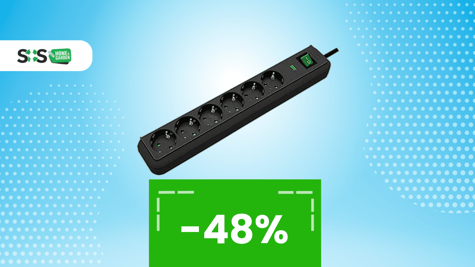 Immagine di Prezzo shock: multipresa con 6 prese a 14€, quasi finita!