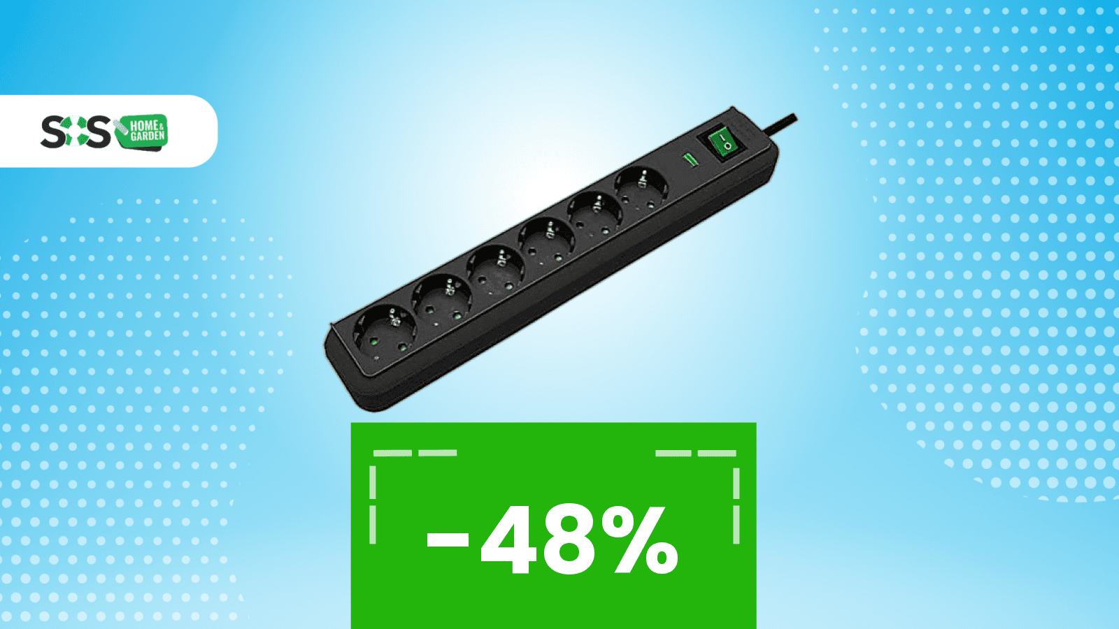 Immagine di Prezzo shock: multipresa con 6 prese a 14€, quasi finita!