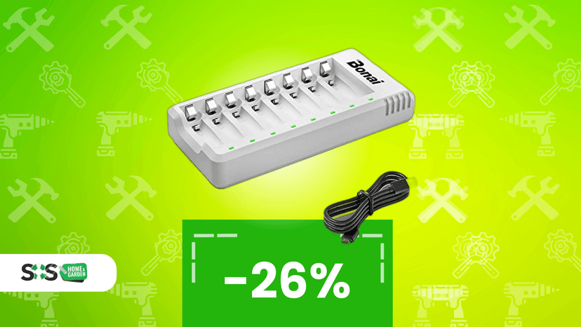 Immagine di Caricabatterie BONAI 8 Slot in OFFERTA a soli 16€!