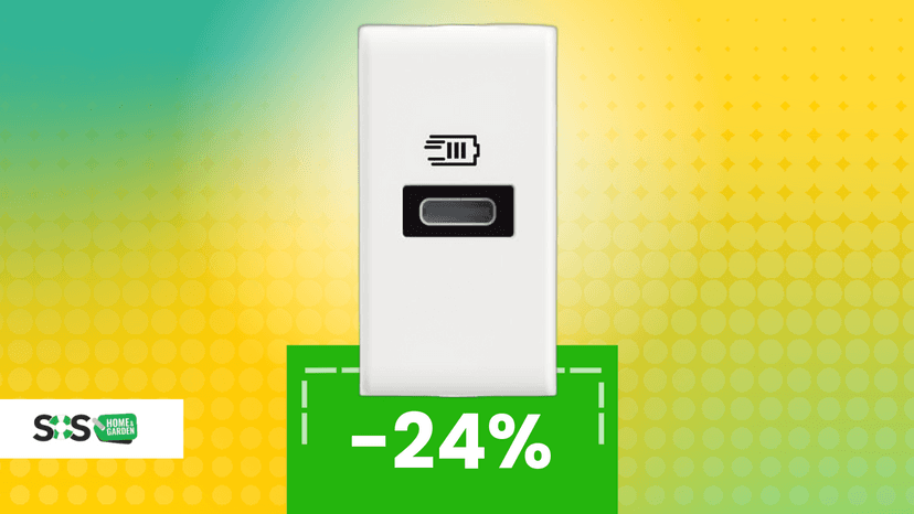 Immagine di Più ordine, zero adattatori: USB integrata nella placca Matix in offerta