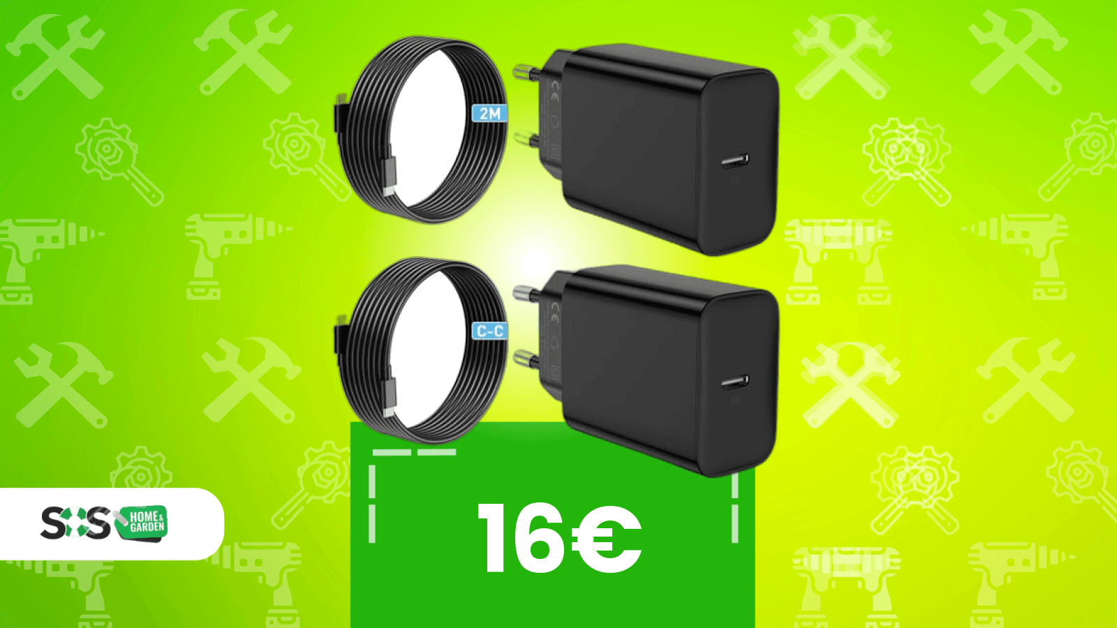 Immagine di Con questa offerta ottieni 2 caricatori rapidi con cavo da 2 metri a soli 16€