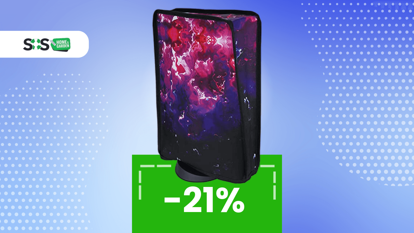 Immagine di Mantieni la tua PS5 come nuova! Copertura a tema lava contro polvere e graffi