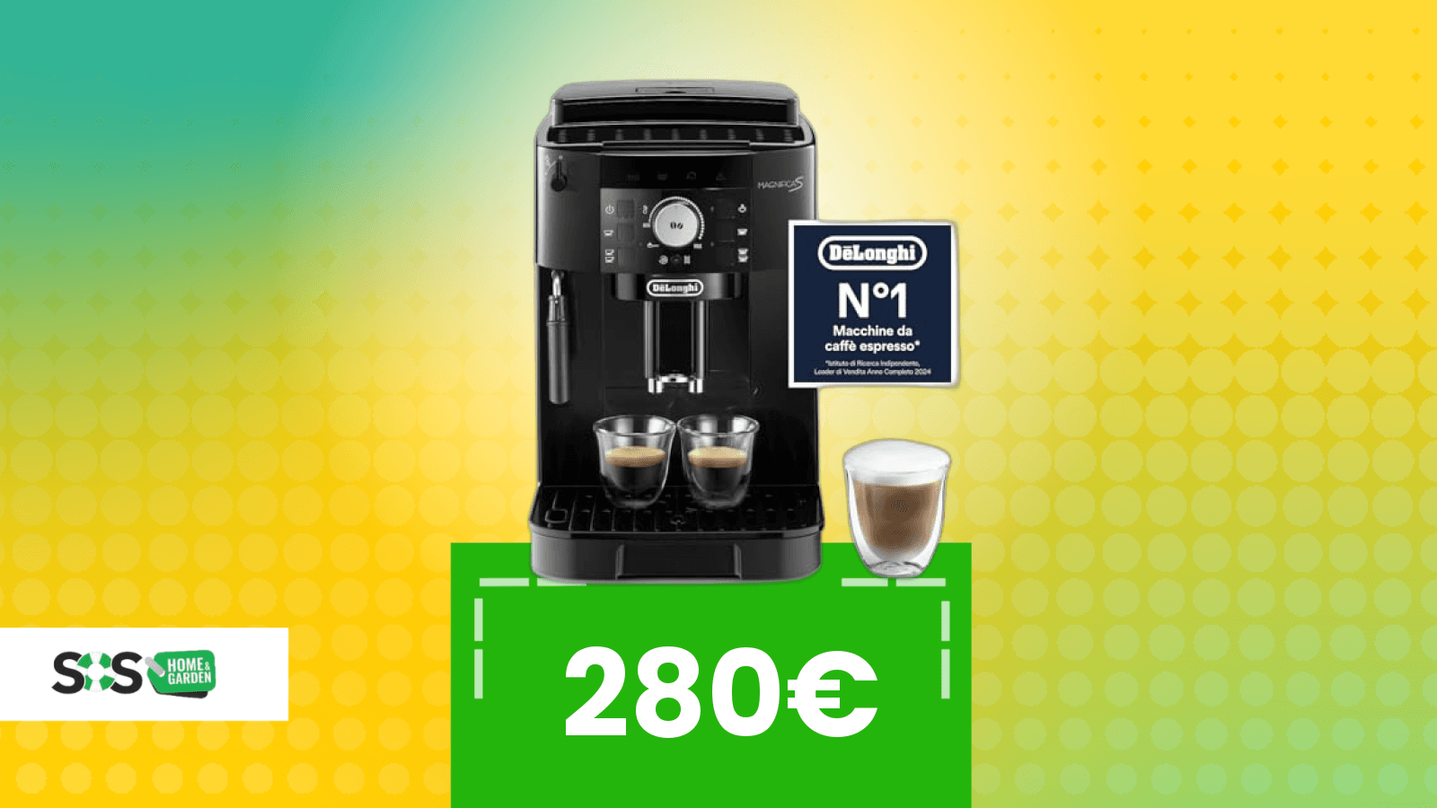 Immagine di La macchina da caffè automatica De'Longhi più scontata del momento su Amazon è questa