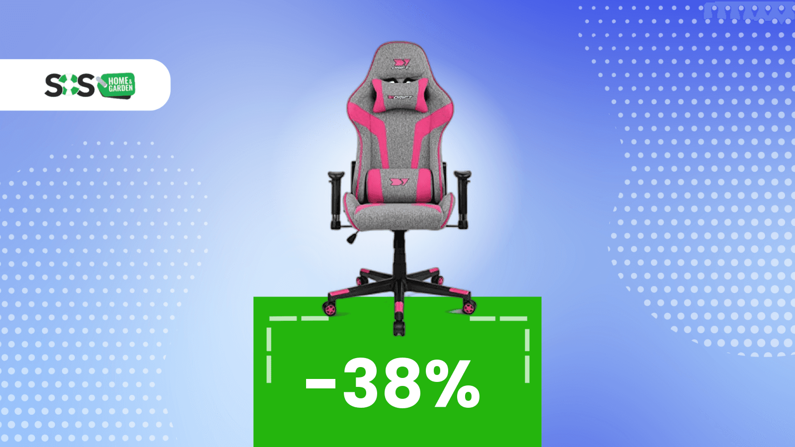 Immagine di DRIFT GAMING DR90 Sedia gaming ergonomica a PREZZO BOMBA (-38%)