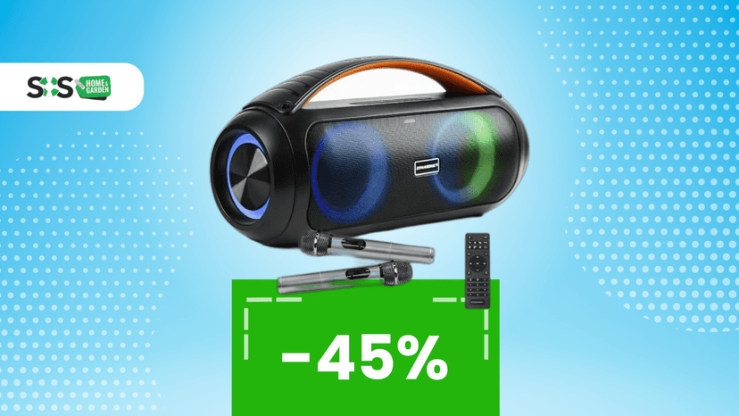 Immagine di Questa cassa Bluetooth, ora in offerta, include un microfono per cantare