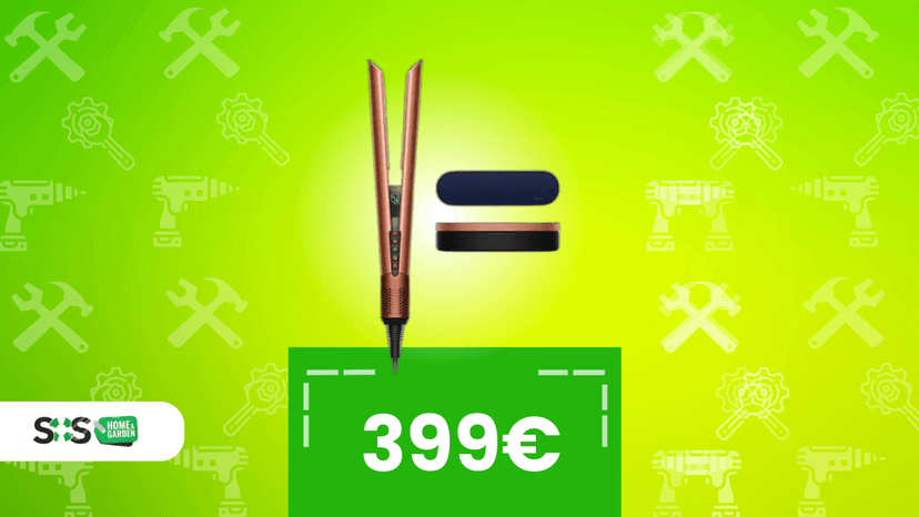 Immagine di Dyson Airstrait: Amazon taglia il prezzo del 20% sulla piastra premium