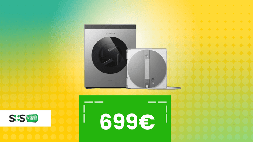 Immagine di Dimentica i primi robot lavavetri! ECOVACS ora pulisce anche il panno, e puoi già metterlo a carrello