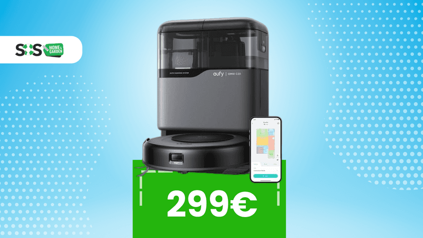 Immagine di Aspira, lava, asciuga e oggi costa la metà! A meno di 300€ questo robot è un'affare