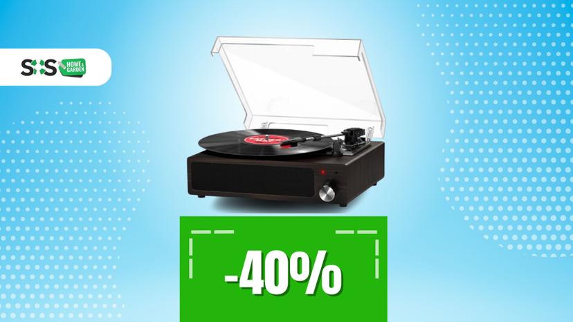 Immagine di Giradischi tra stile rétro e tecnologia moderna: l’offerta che mette tutti d’accordo