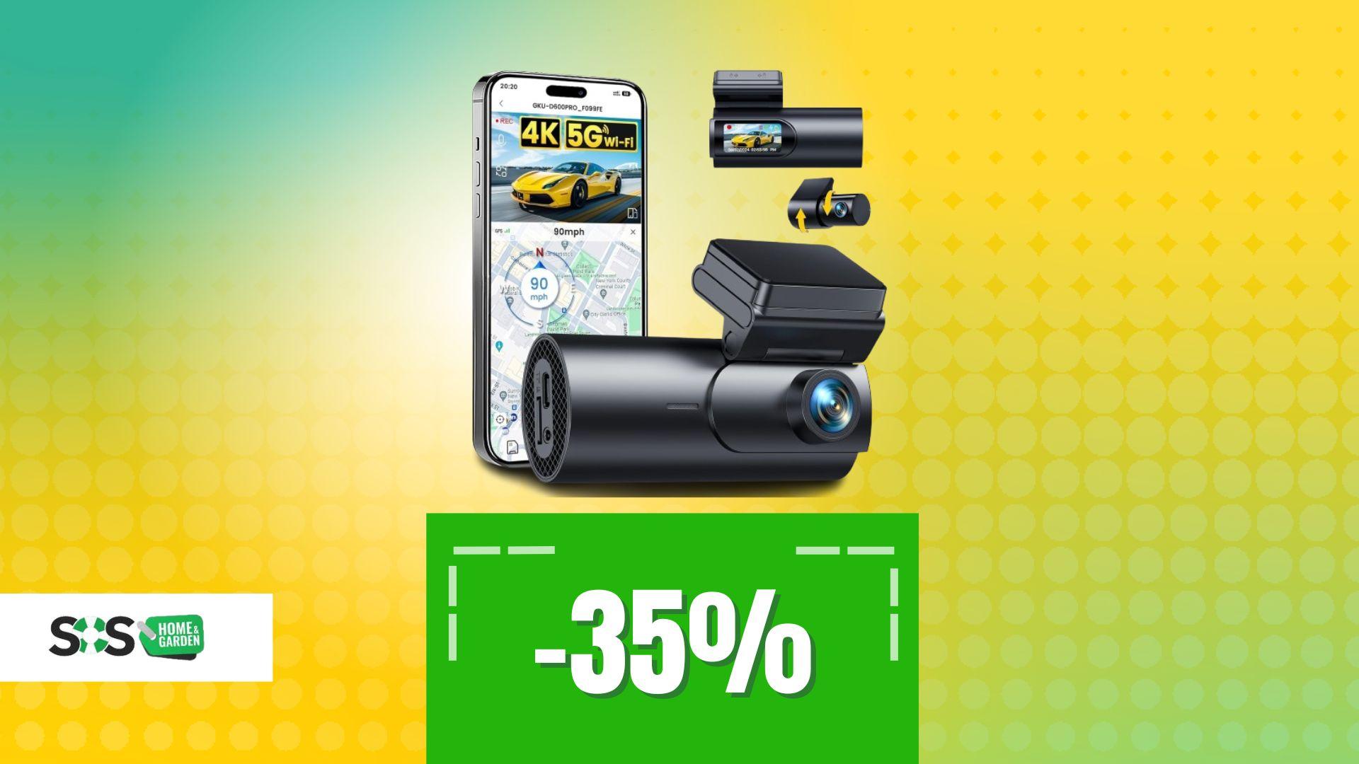 Immagine di Non riempire l’auto di cianfrusaglie: investi in sicurezza con la dash cam in offerta oggi