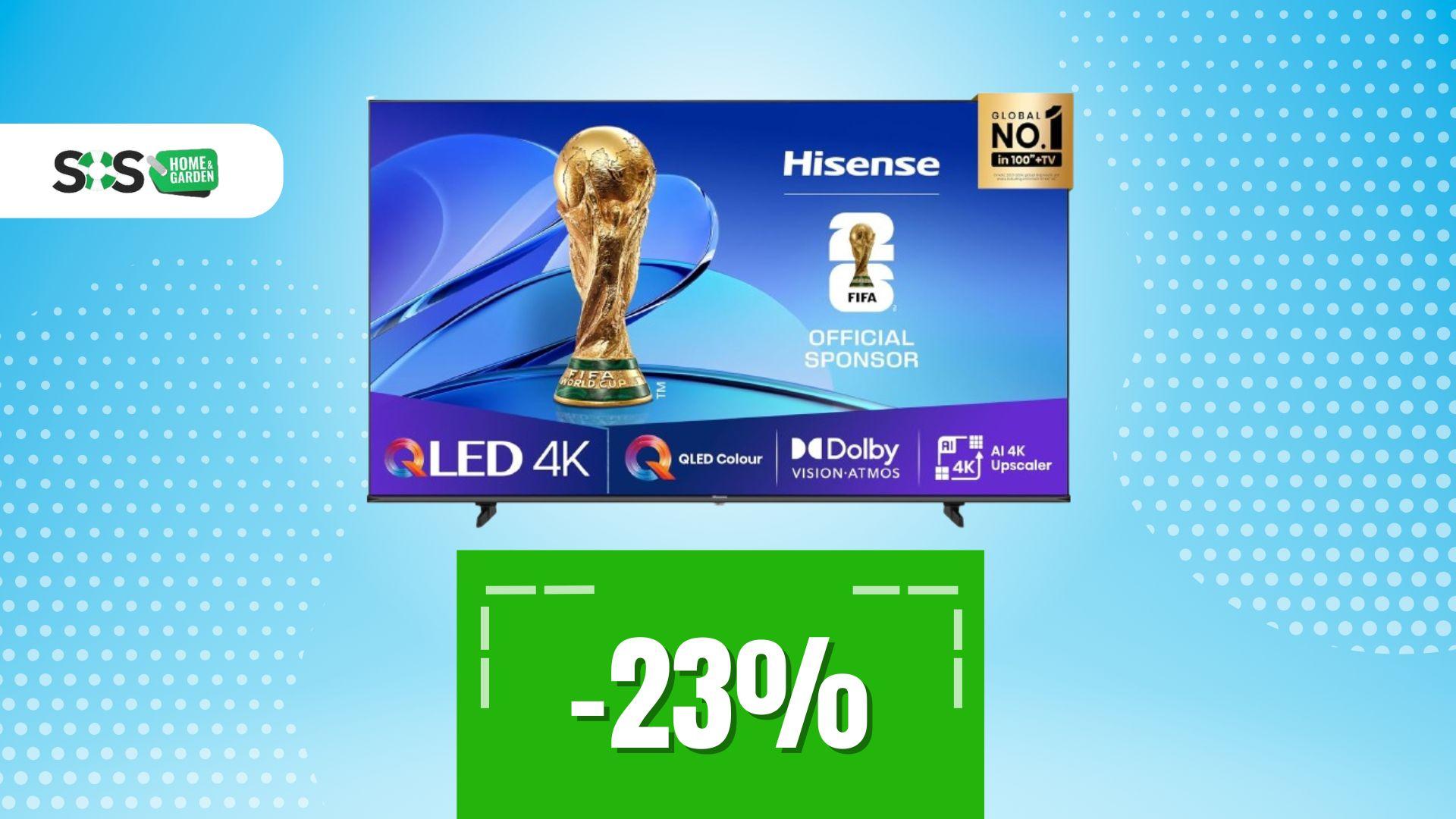 Immagine di Tra 55" e 65"? Questa Hisense da 58" è il miglior affare su Amazon