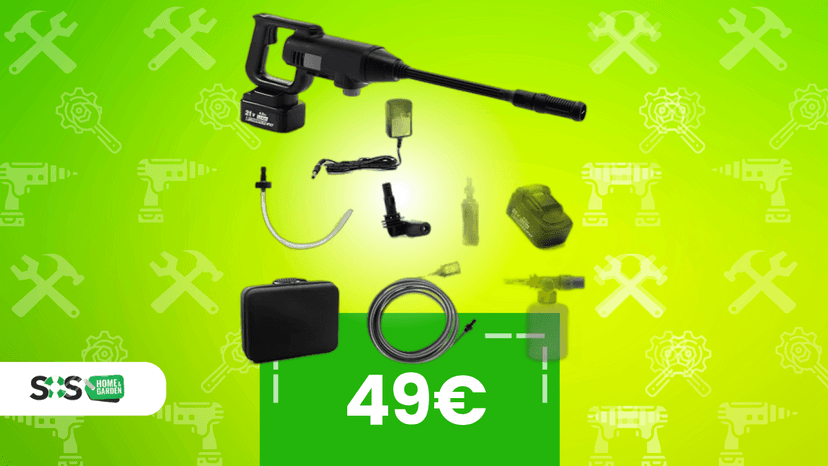 Immagine di Ti serve un’idropulitrice portatile? Oggi la fortuna è dalla tua parte: questo modello è in sconto