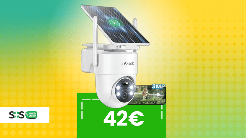 Immagine di Telecamera con pannello solare facile da montare e super scontata