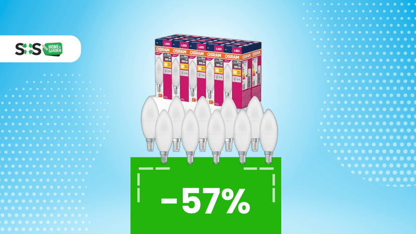 Immagine di Super offerta: 10 lampadine a candela a poco più di 1€ l’una