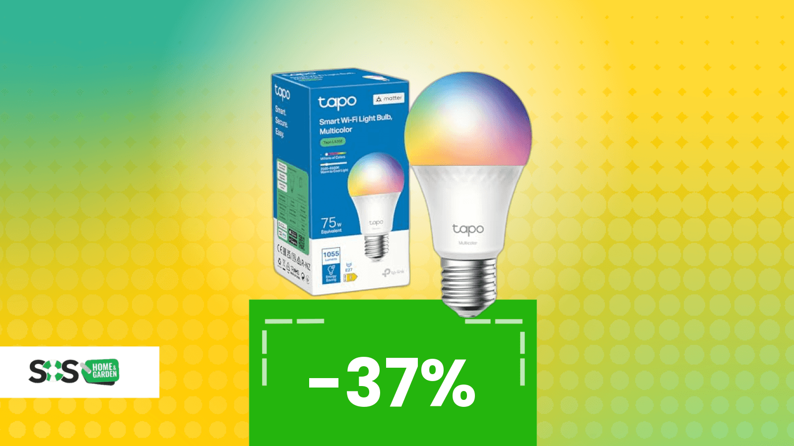 Immagine di Lampadina WiFi Tapo con Matter: smart e conveniente sotto i 10€ oggi
