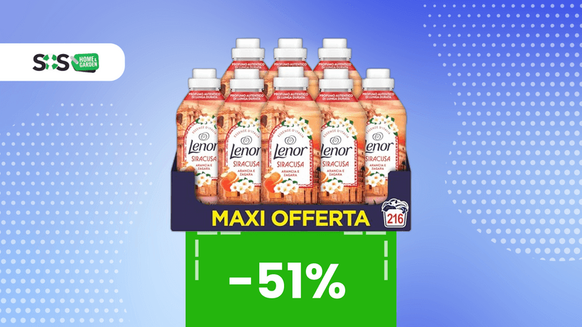 Immagine di Supermercati avvisati: l’offerta Amazon su Lenor è imbattibile