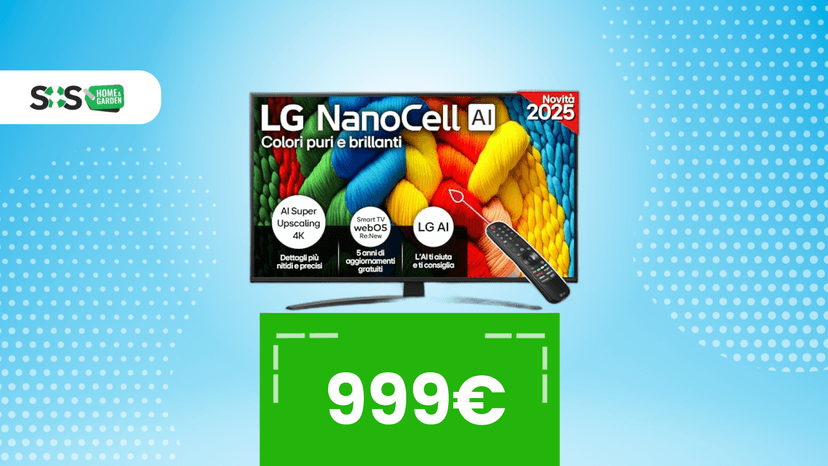 Immagine di LG NanoCell AI 86 pollici Smart TV 4K a soli 999€ su Amazon