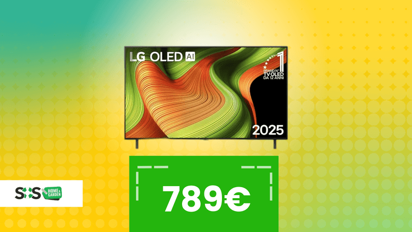Immagine di LG OLED AI B5 55 pollici a 789€ su Amazon: Smart TV 4K con α8 Gen2