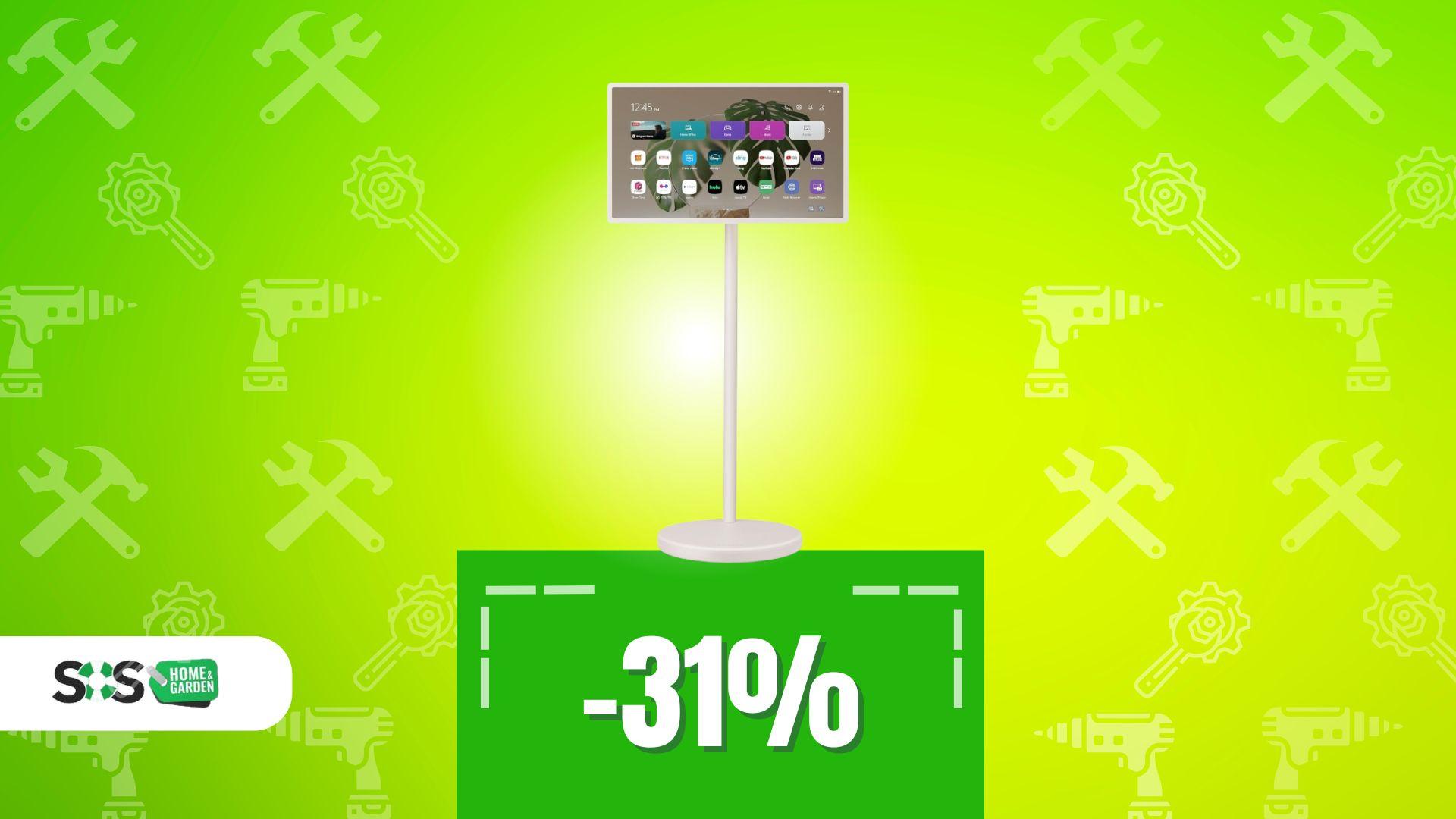 Immagine di 100€ in più rispetto alle Offerte di Primavera, ma questo schermo a stelo resta un affare