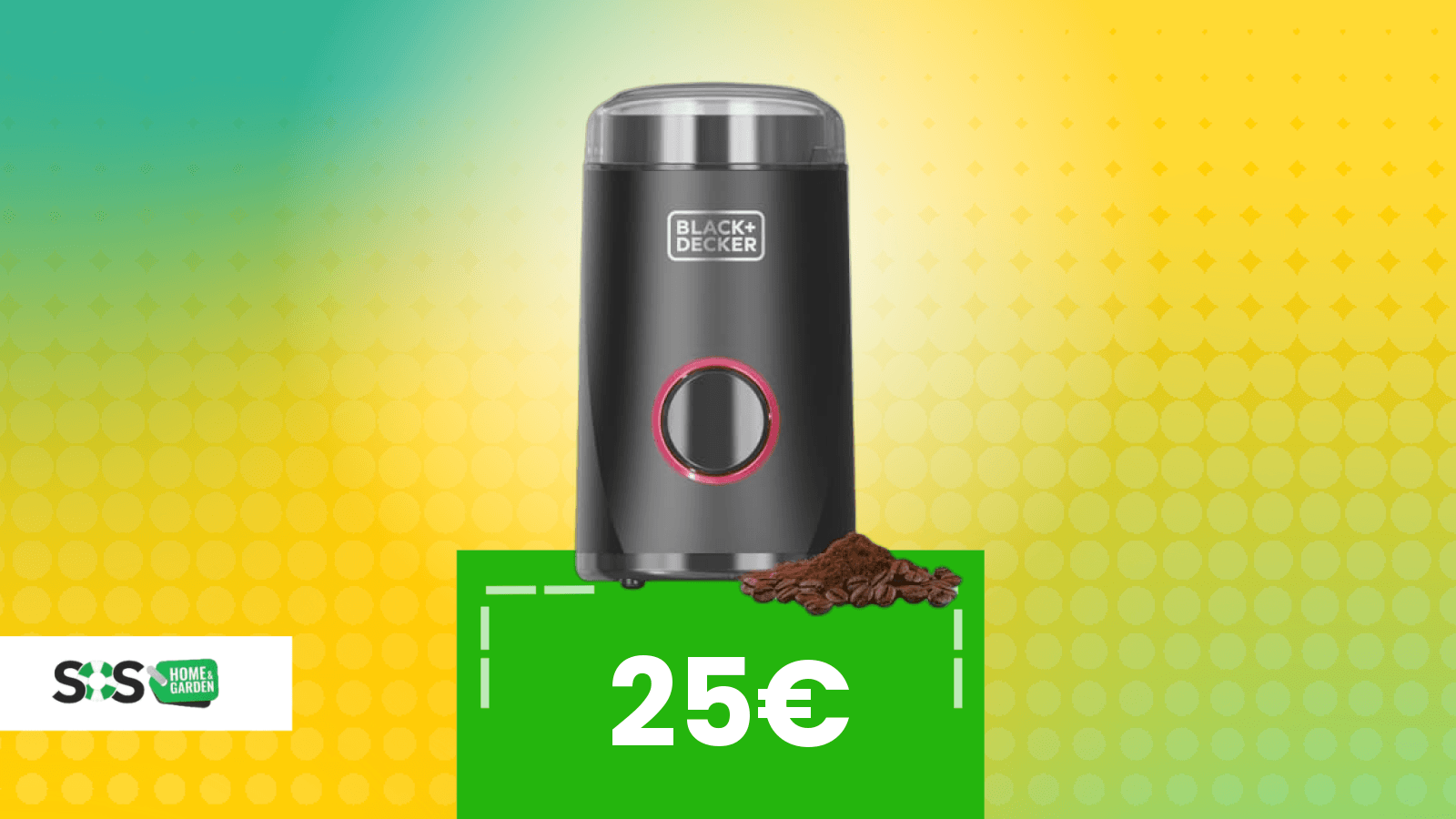 Immagine di Sconto imperdibile sul macinacaffè che cercavi, con pratico avvolgicavo integrato