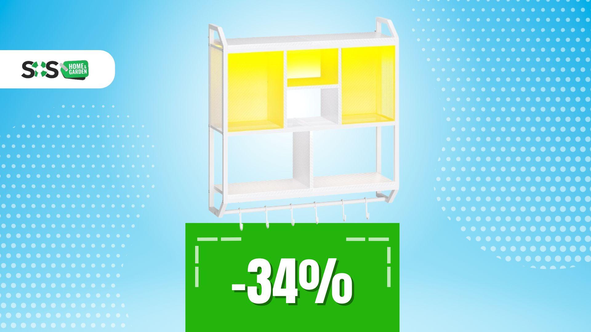 Immagine di Con i suoi LED integrati, questa mensola da muro è moderna e già pronta all’effetto wow