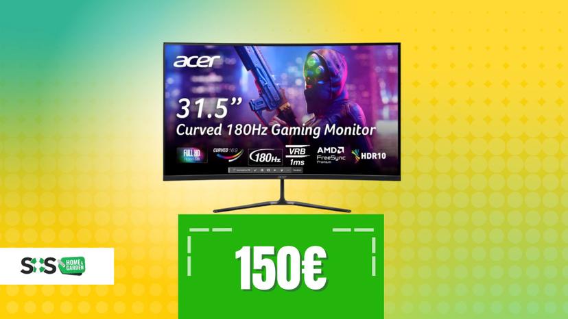 Immagine di Un tempo un monitor così te lo sognavi a 150€, oggi Amazon lo porta a casa tua!