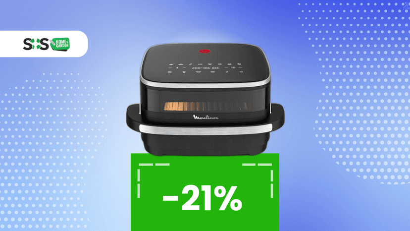 Immagine di Con 100€ puoi scegliere tante friggitrici ad aria, ma al Black Friday punta solo su questa Moulinex