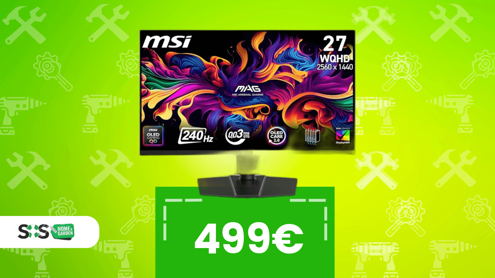 Immagine di MSI MAG 273QP QD-OLED X24 Monitor Gaming 27" WQHD a PREZZO SHOCK! 499€