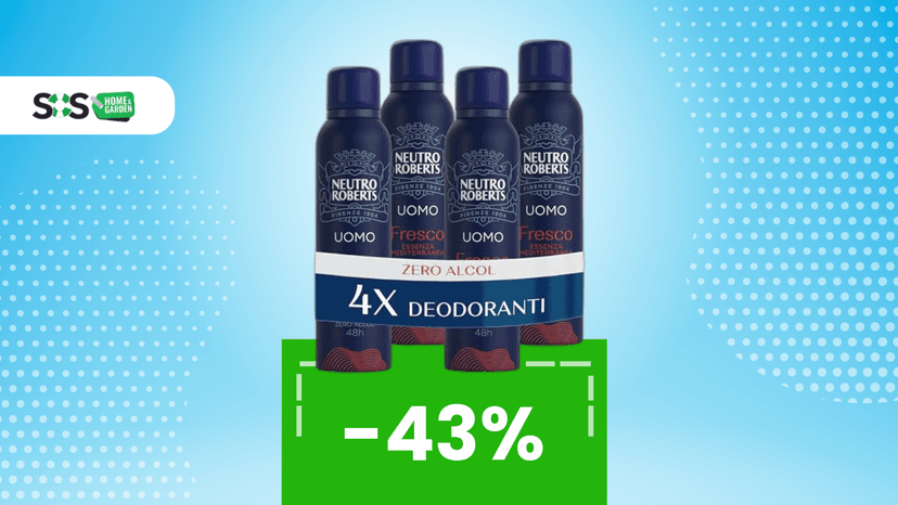 Immagine di Questo pacchetto di deodoranti batte ogni prezzo da supermercato!