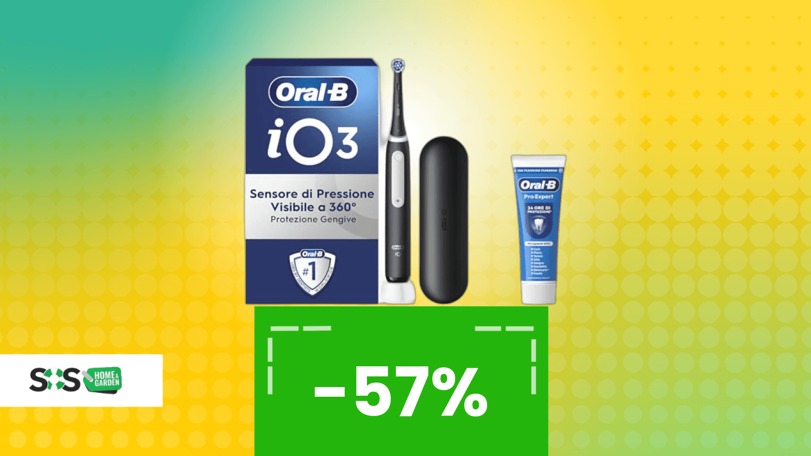 Immagine di Igiene orale al top con questo spazzolino elettrico Oral-B, soprattutto oggi che è in sconto del 57%!