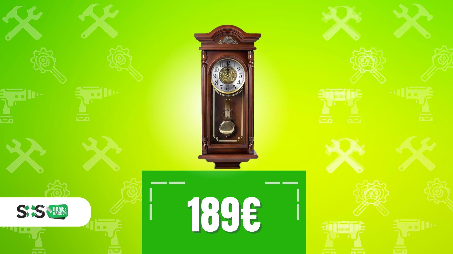 Immagine di Eleganza vintage a meno di 190€: il tuo orologio a pendolo di lusso