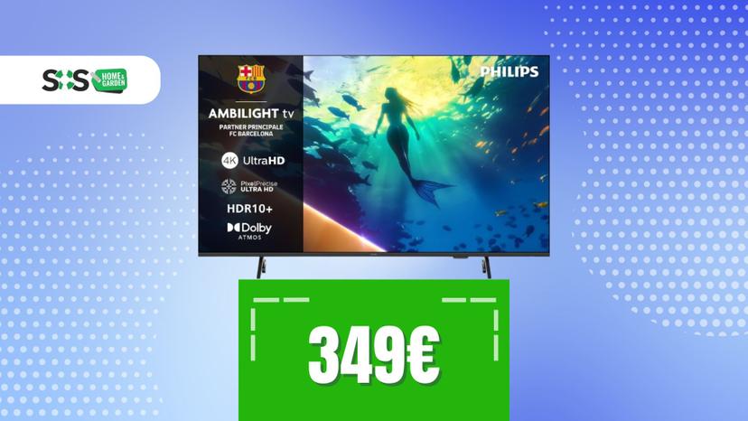 Immagine di Ambilight di Philips a prezzo mini? Lo trovi su questa TV da 350€